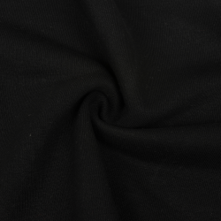 Ткань Футер 3-х нитка, Петля, цвет Черный (на отрез)  в Ивантеевке