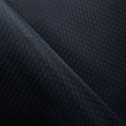 Ткань Оксфорд 300D PU Рип-Стоп СОТЫ, цвет Черный (на отрез)  в Ивантеевке