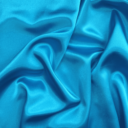 *Ткань Атлас-сатин, цвет Голубой (на отрез)  в Ивантеевке