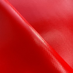 Тентовый материал ПВХ 600 гр/м2 плотная, Красный (Ширина 150см), на отрез  в Ивантеевке, 600 г/м2, 1189 руб