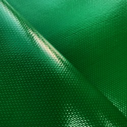 Тентовый материал ПВХ 600 гр/м2 плотная, Зелёный (Ширина 150см), на отрез  в Ивантеевке, 600 г/м2, 1189 руб