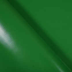 Ткань ПВХ 450 гр/м2, Зелёный (Ширина 160см), на отрез  в Ивантеевке