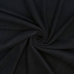 Флис Односторонний 130 гр/м2, цвет Черный (на отрез)  в Ивантеевке