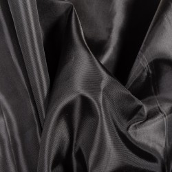 Ткань подкладочная Таффета 190Т, цвет Черный (на отрез)  в Ивантеевке