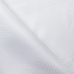 Ткань Оксфорд 300D PU Рип-Стоп СОТЫ, цвет Белый (на отрез)  в Ивантеевке