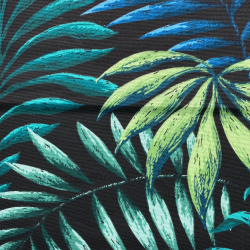 Интерьерная ткань Дак (DUCK), принт &quot;Тропические листья&quot; (на отрез)  в Ивантеевке
