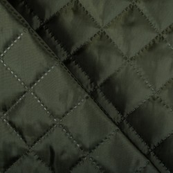 Стеганая подкладочная ткань с синтепоном (100гр/м2), цвет Хаки (на отрез)  в Ивантеевке