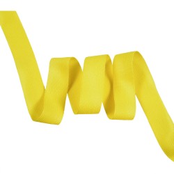 Окантовочная лента-бейка, цвет Жёлтый 22мм (на отрез)  в Ивантеевке