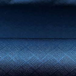 Ткань Блэкаут для штор светозатемняющая 100% &quot;Орнамент Синий&quot; (на отрез)  в Ивантеевке